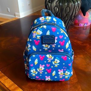 Donald and Daisy Duck “Love” Loungefly Mini Backpack